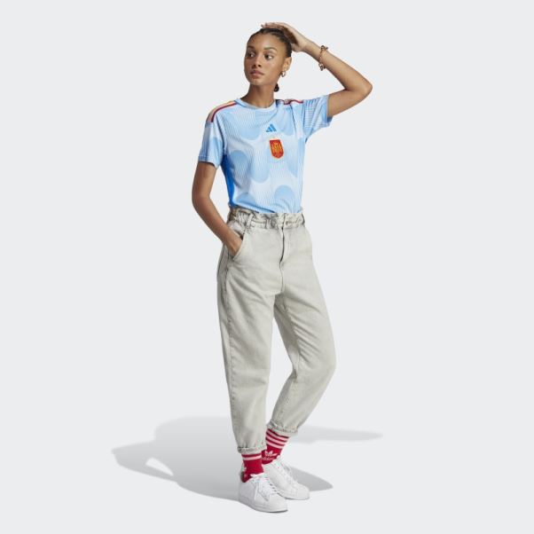 Adidas Maillot Bleu Lueur Espagne 22 Extérieur