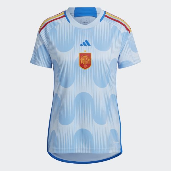 Adidas Maillot Bleu Lueur Espagne 22 Extérieur