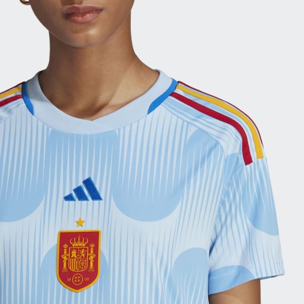 Adidas Maillot Bleu Lueur Espagne 22 Extérieur