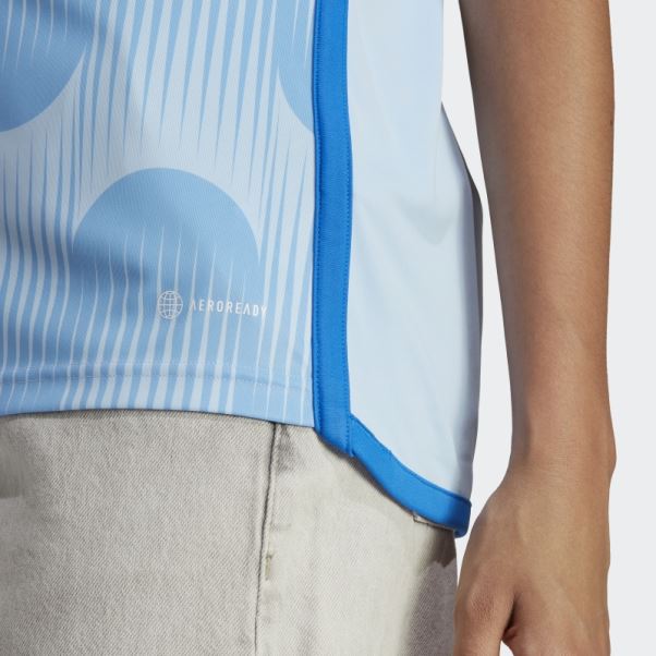 Adidas Maillot Bleu Lueur Espagne 22 Extérieur
