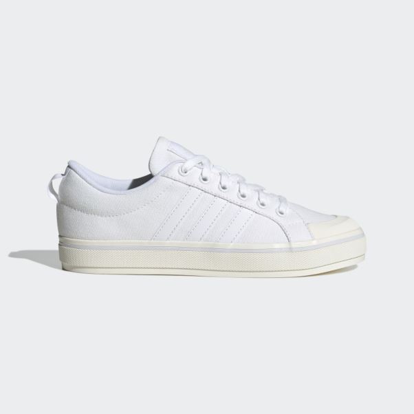 Adidas Bravada 2.0 Lifestyle Chaussures De Skateboard En Toile Blanche