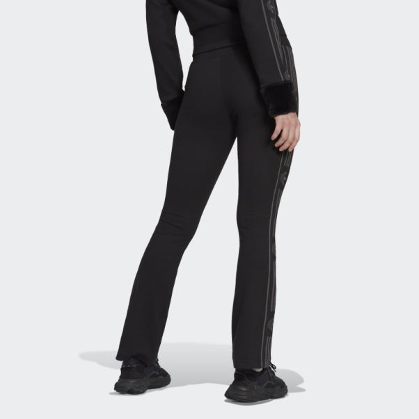 Legging Adidas Ski Chic Côtelé évasé Noir