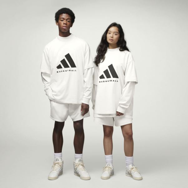 Short De Basket Adidas Blanc