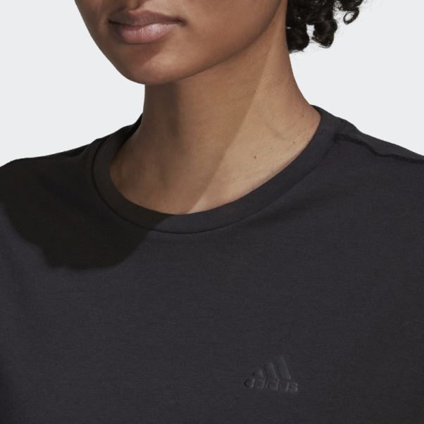 Adidas Run Icones Made With Nature T-shirt De Course Noir