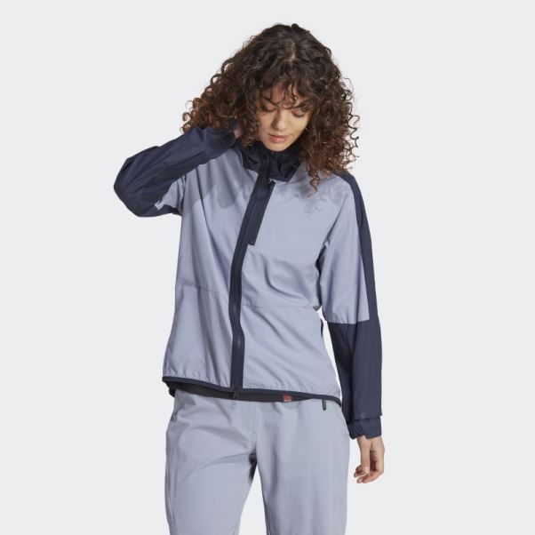 Adidas Five Ten Wind Veste Argent Violet