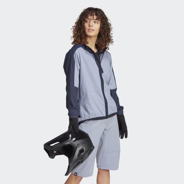Adidas Five Ten Wind Veste Argent Violet