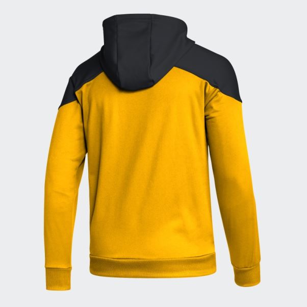 Pull à Capuche Adidas Pingouins Or Collégial