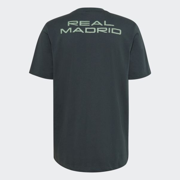 Maillot Real Madrid Tiro 21 Lifestyler En Coton Lourd Adidas Vert