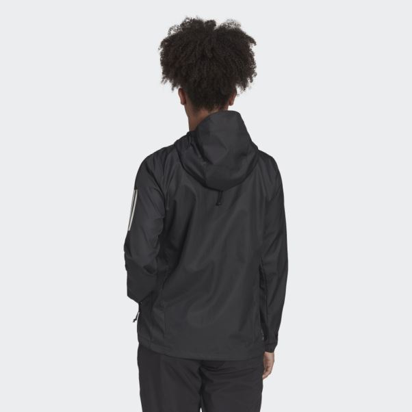 Coupe-vent De Course à Capuche Adidas Own The Run Noir