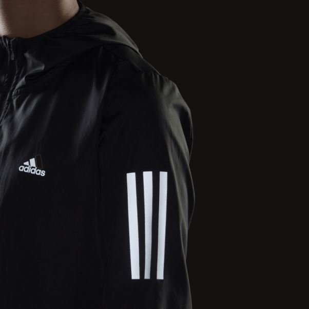 Coupe-vent De Course à Capuche Adidas Own The Run Noir