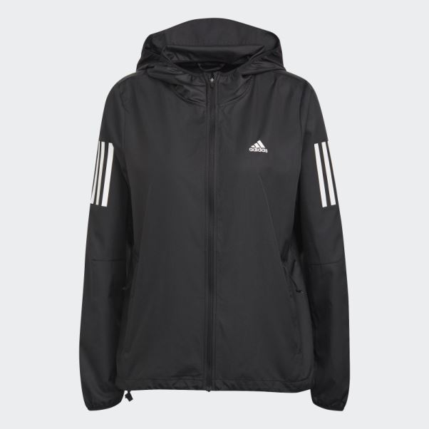 Adidas Coupe-vent De Running à Capuche Noir Own The Run