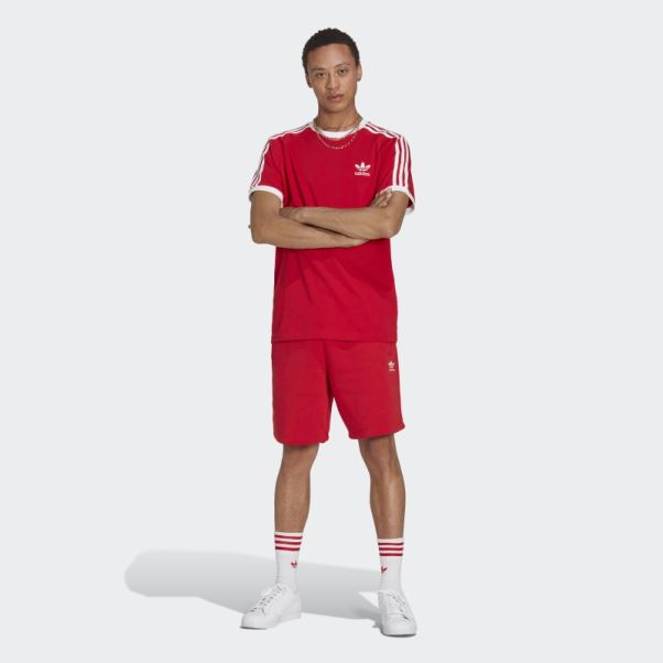 Adidas Adicolor Classics T-shirt 3 Bandes écarlate