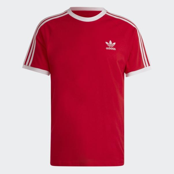 Adidas Adicolor Classics T-shirt 3 Bandes écarlate