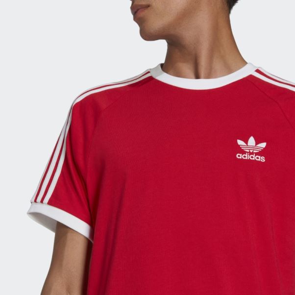 Adidas Adicolor Classics T-shirt 3 Bandes écarlate