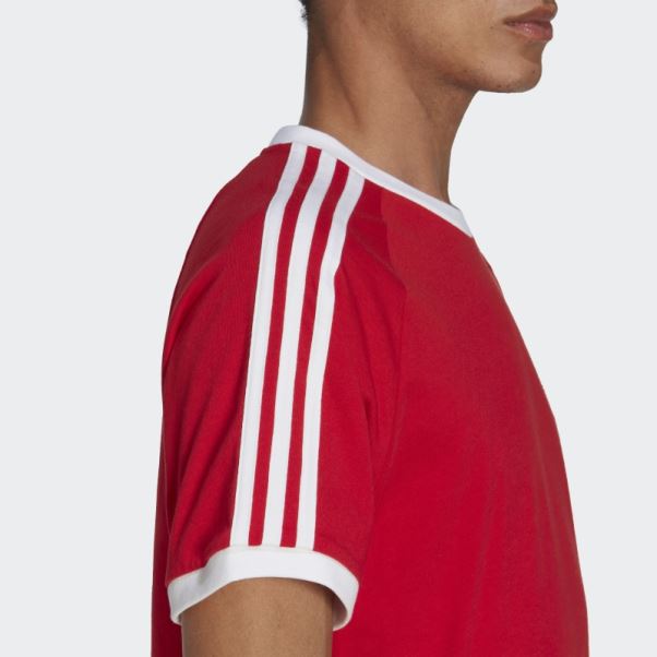 Adidas Adicolor Classics T-shirt 3 Bandes écarlate
