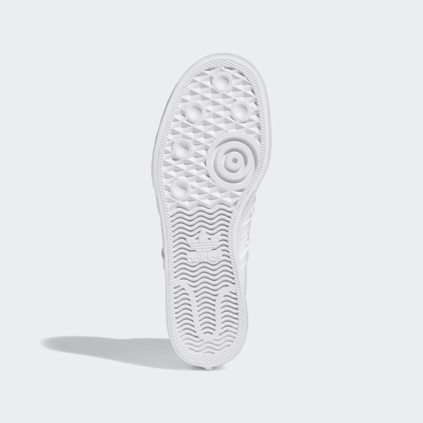 Nizza Plate-forme Mid Chaussures Adidas Blanc