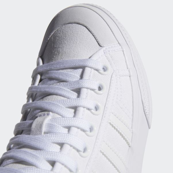 Nizza Plate-forme Mid Chaussures Adidas Blanc