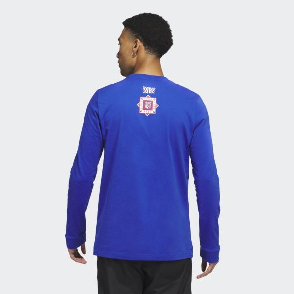 T-shirt Manches Longues Playmaker Rangers Bleu Royal Adidas