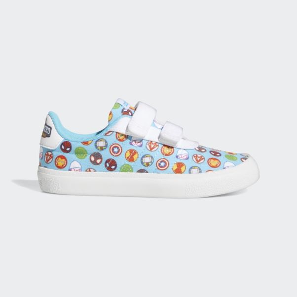 Adidas X Marvel Super Hero Adventures Vulc Raid3r Chaussures Blanc