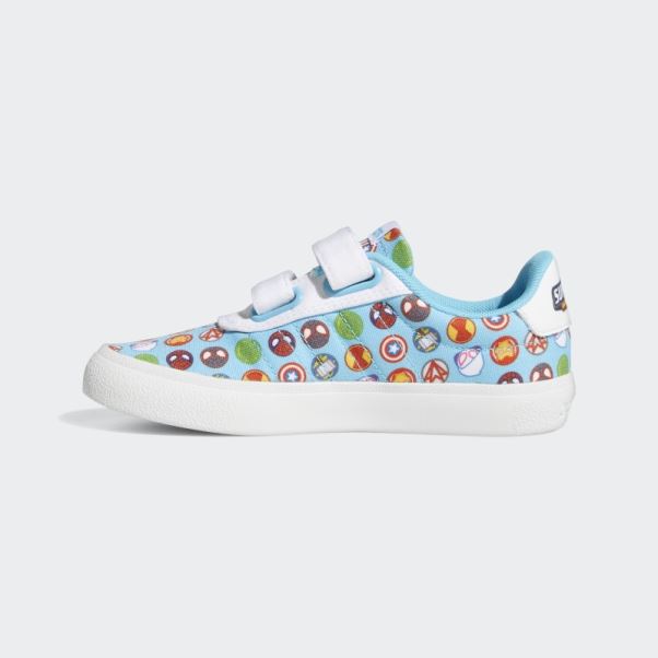 Adidas X Marvel Super Hero Adventures Vulc Raid3r Chaussures Blanc