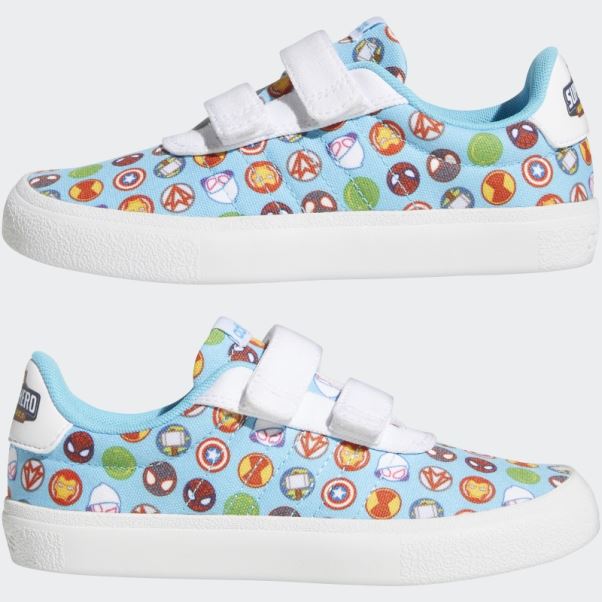 Adidas X Marvel Super Hero Adventures Vulc Raid3r Chaussures Blanc