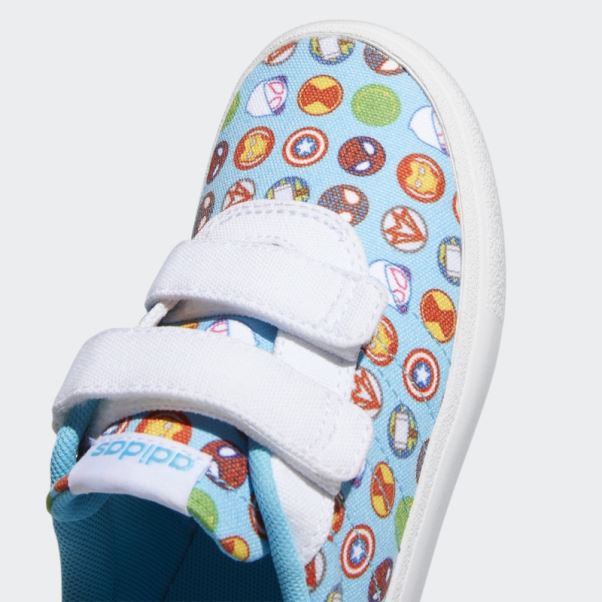 Adidas X Marvel Super Hero Adventures Vulc Raid3r Chaussures Blanc