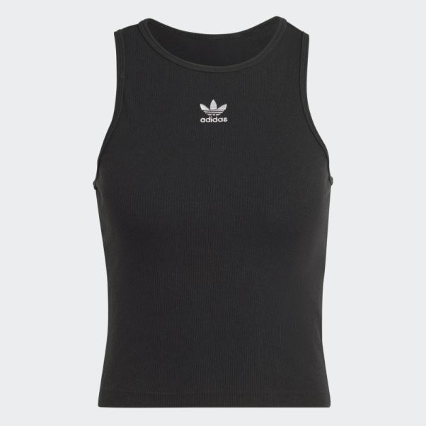 Débardeur Côtelé Adidas Adicolor Essentials Noir