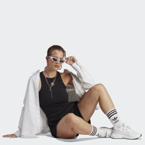 Débardeur Côtelé Adidas Adicolor Essentials Noir