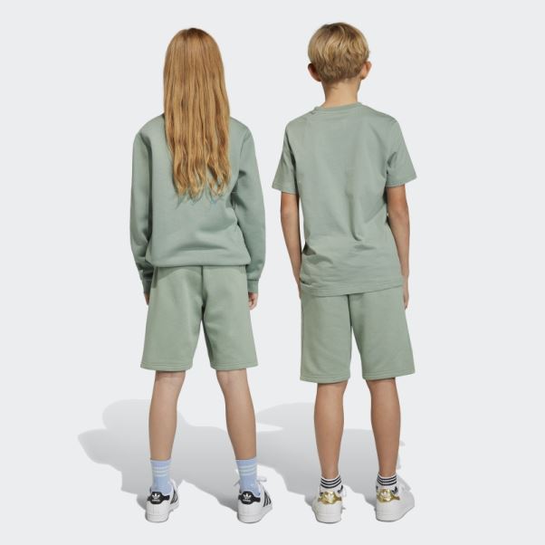 Short Adidas Adicolor Vert Argent