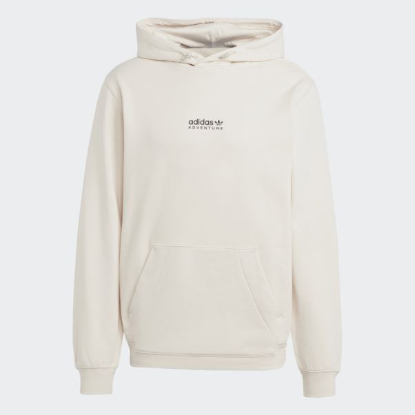 Sweat à Capuche Adidas Aventure Blanc