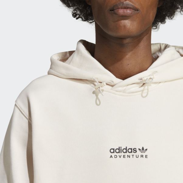 Sweat à Capuche Adidas Aventure Blanc