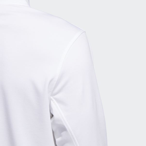 Sweat 1/4 Zip Surélevé Blanc Adidas