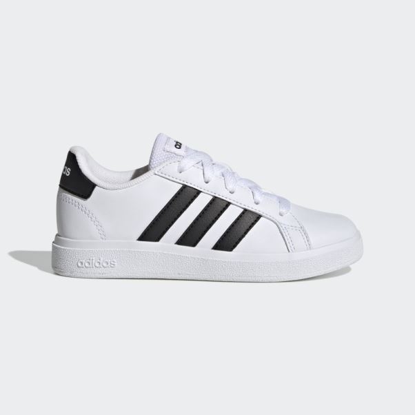 Adidas Grand Court Lifestyle Tennis Chaussures à Lacets Noir Fashion