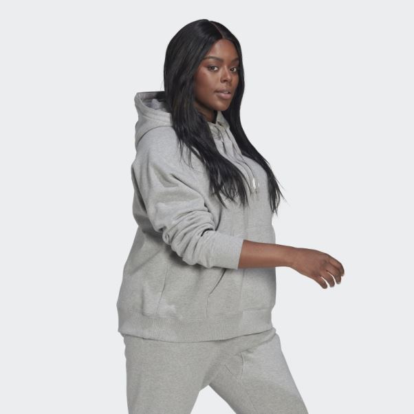 Sweat à Capuche Oversize (taille Plus) Adidas Gris Moyen