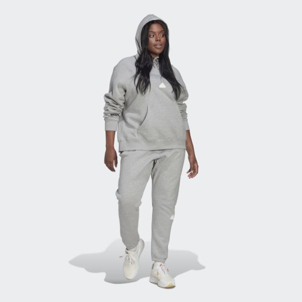 Sweat à Capuche Oversize (taille Plus) Adidas Gris Moyen