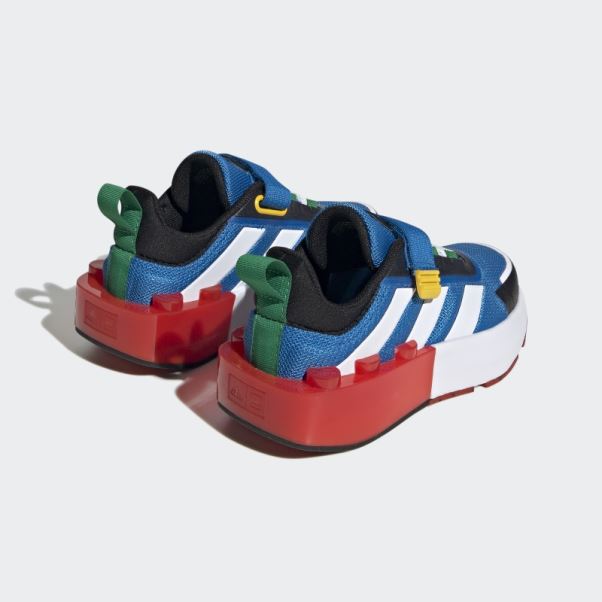 Adidas X Lego Tech Rnr Chaussures à Lacets élastiques Et Sangle Supérieure Shock Blue Fashion
