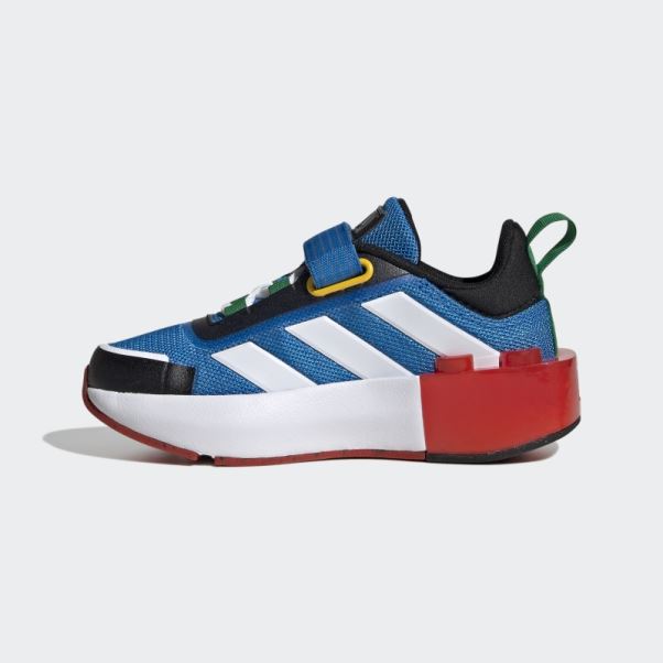 Adidas X Lego Tech Rnr Chaussures à Lacets élastiques Et Sangle Supérieure Shock Blue Fashion