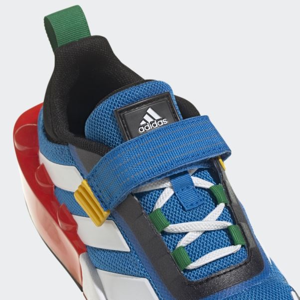 Adidas X Lego Tech Rnr Chaussures à Lacets élastiques Et Sangle Supérieure Shock Blue Fashion