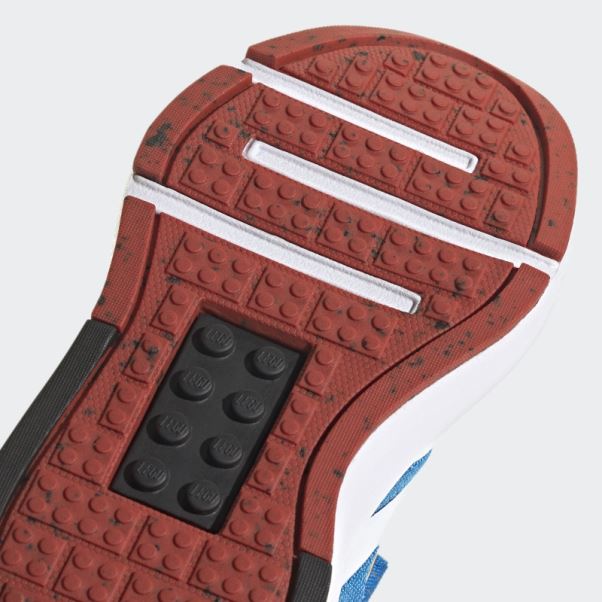 Adidas X Lego Tech Rnr Chaussures à Lacets élastiques Et Sangle Supérieure Shock Blue Fashion