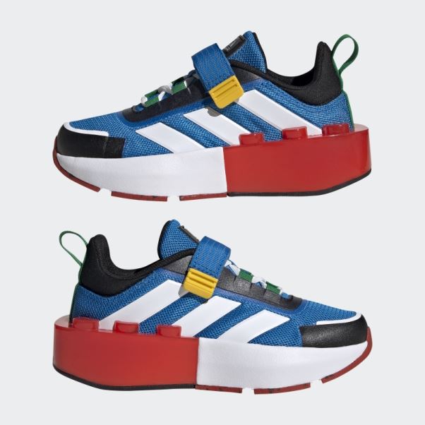 Adidas X Lego Tech Rnr Elastic Lace Chaussures Bleu Choc