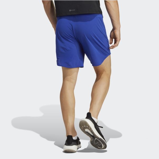 Short D'entraînement En Maille Hiit Bleu Adidas