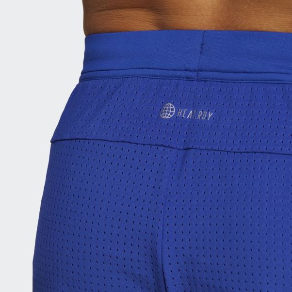 Short D'entraînement En Maille Hiit Bleu Adidas