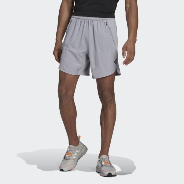 Conçu Pour Le Short D'entraînement Argent Adidas