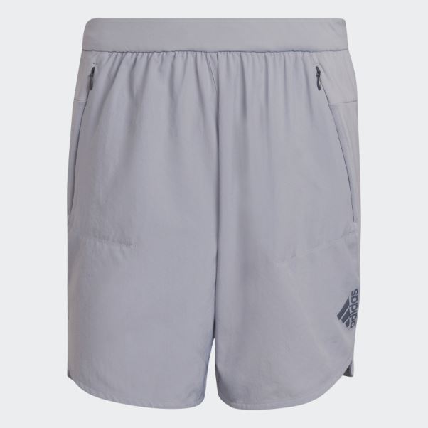 Conçu Pour Le Short D'entraînement Argent Adidas