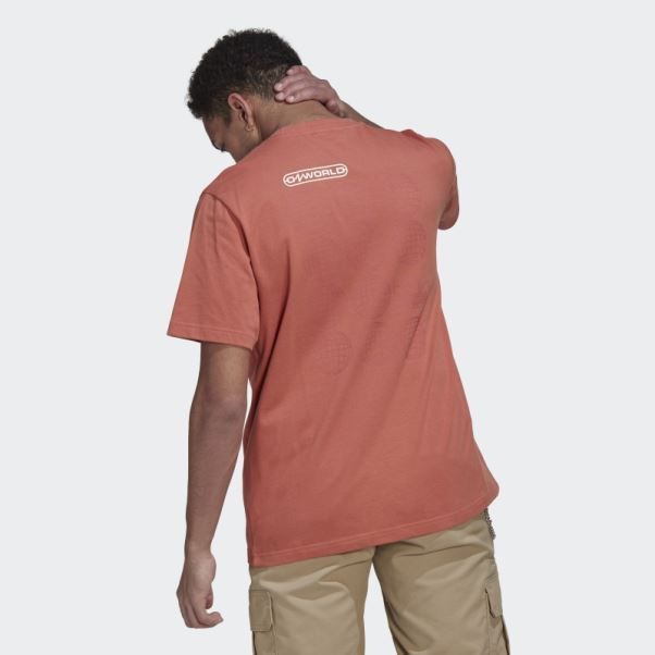 T-shirt Graphique Adidas Ozworld Terre