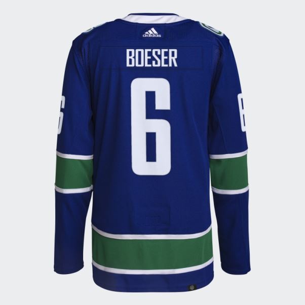 Adidas Canucks Boeser Maillot Domicile Authentique Royal