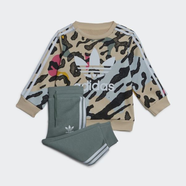 Ensemble Ras Du Cou à Imprimé Animalier Adidas Sable