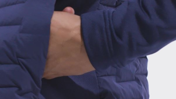Frostguard Veste Matelassée Entièrement Zippée En Contenu Recyclé Adidas Bleu Marine