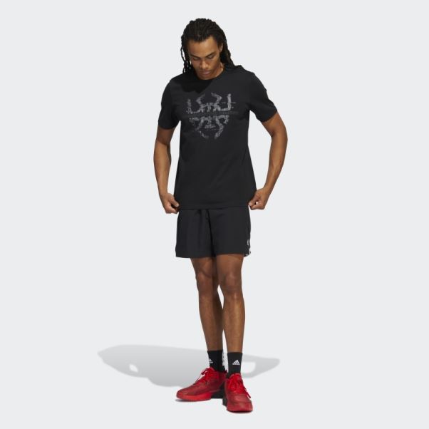 Short Donovan Mitchell Noir Adidas