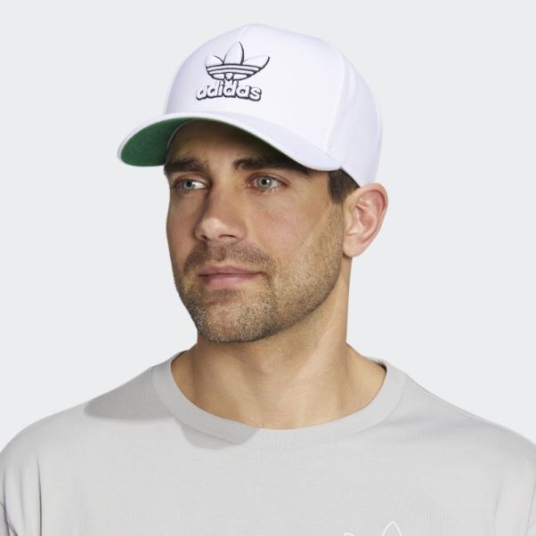 Casquette Pré-incurvée Moderne Adidas Blanc